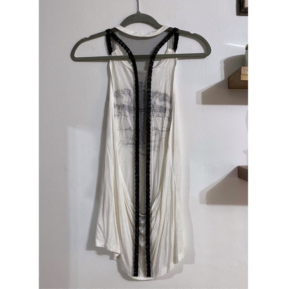 Sequined and Beaded Cross Halter Top - Picture 2 of 5